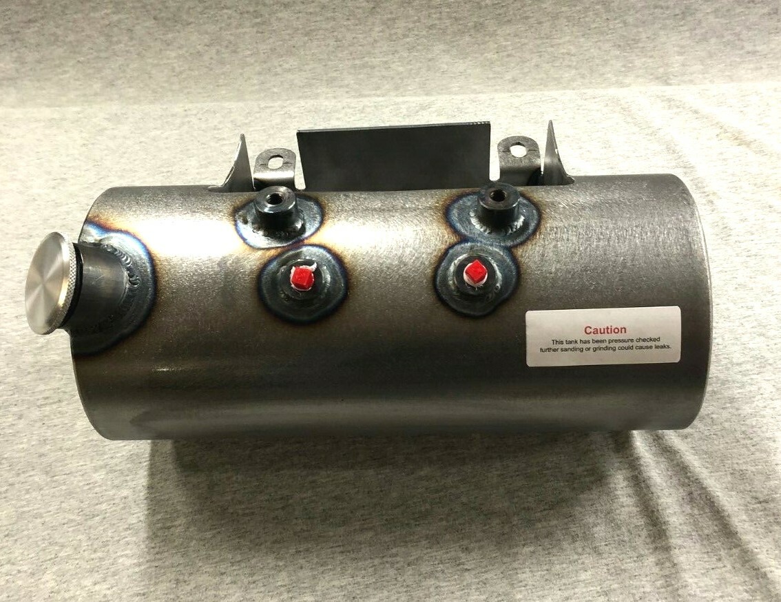 USA MADE Flat End Side Fill Custom Oil Tank W/ Battery Tray For Harley & Customs