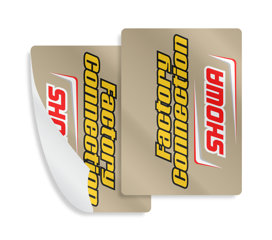 Factory Connection Showa Fork Stickers Suspension Decals Set (9×6.5)