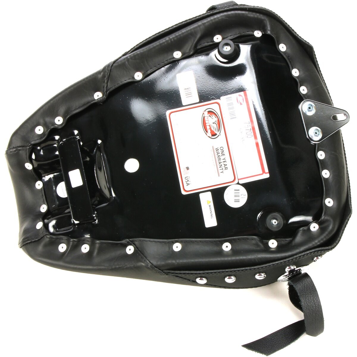 Mustang 12 1/2 in. Studded Solo Seat for Models w/3.3 Gallon Gas Tank – 75700