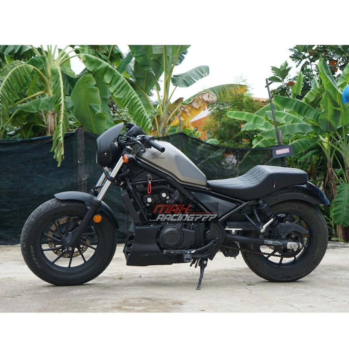 Couple Seat Pad Cushion Black Stitch For Honda Rebel Cmx 300 500 2017-2023