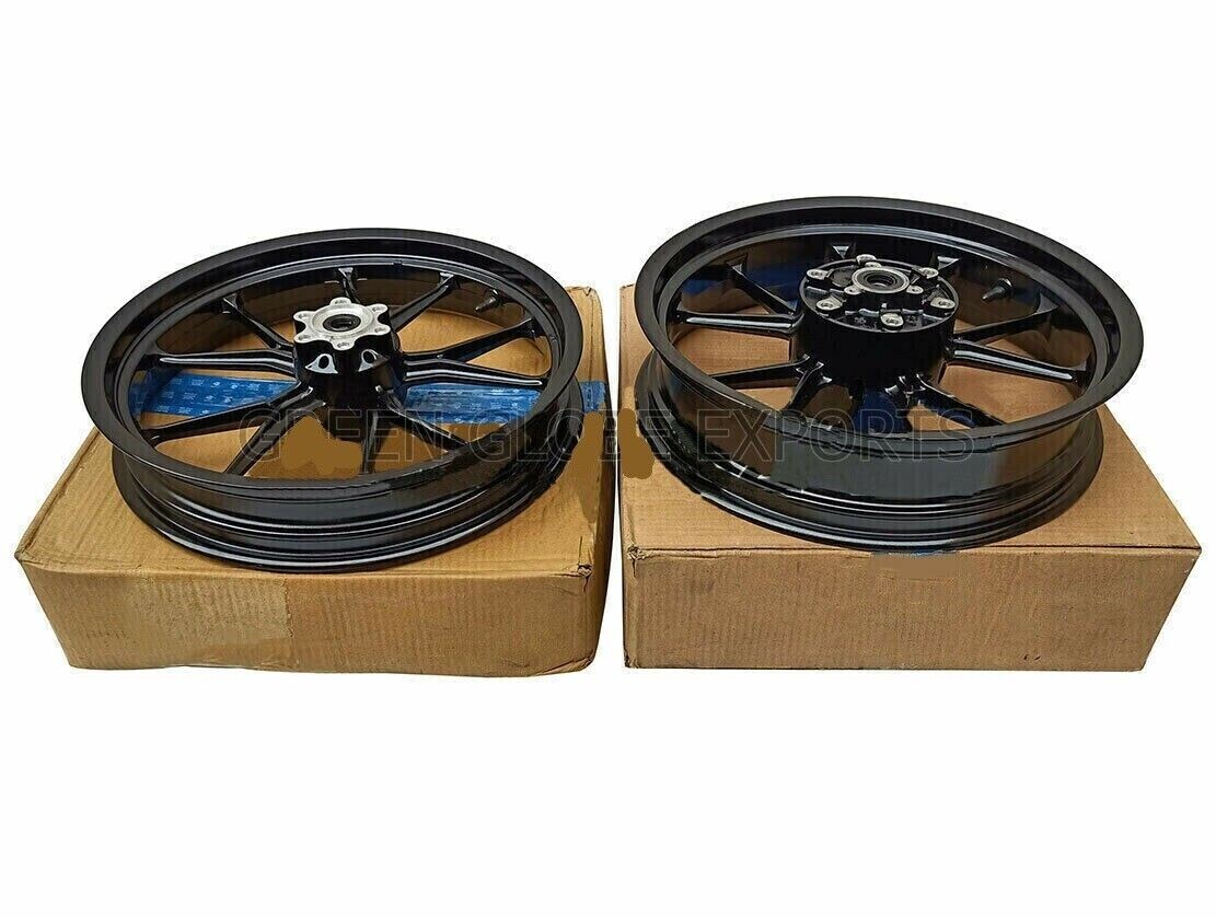 Fit For KTM Duke 390 Racing Bike Front and Rear Wheel Rim Black 2014 To 2016