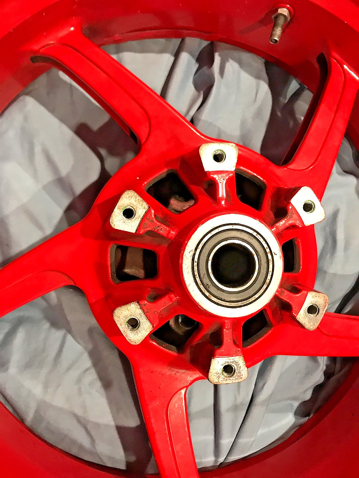 DUCATI MARCHESSINNI 5 SPOKE SENNA RED REAR RIM ST2 ST4 ST3 ST4S MONSTER