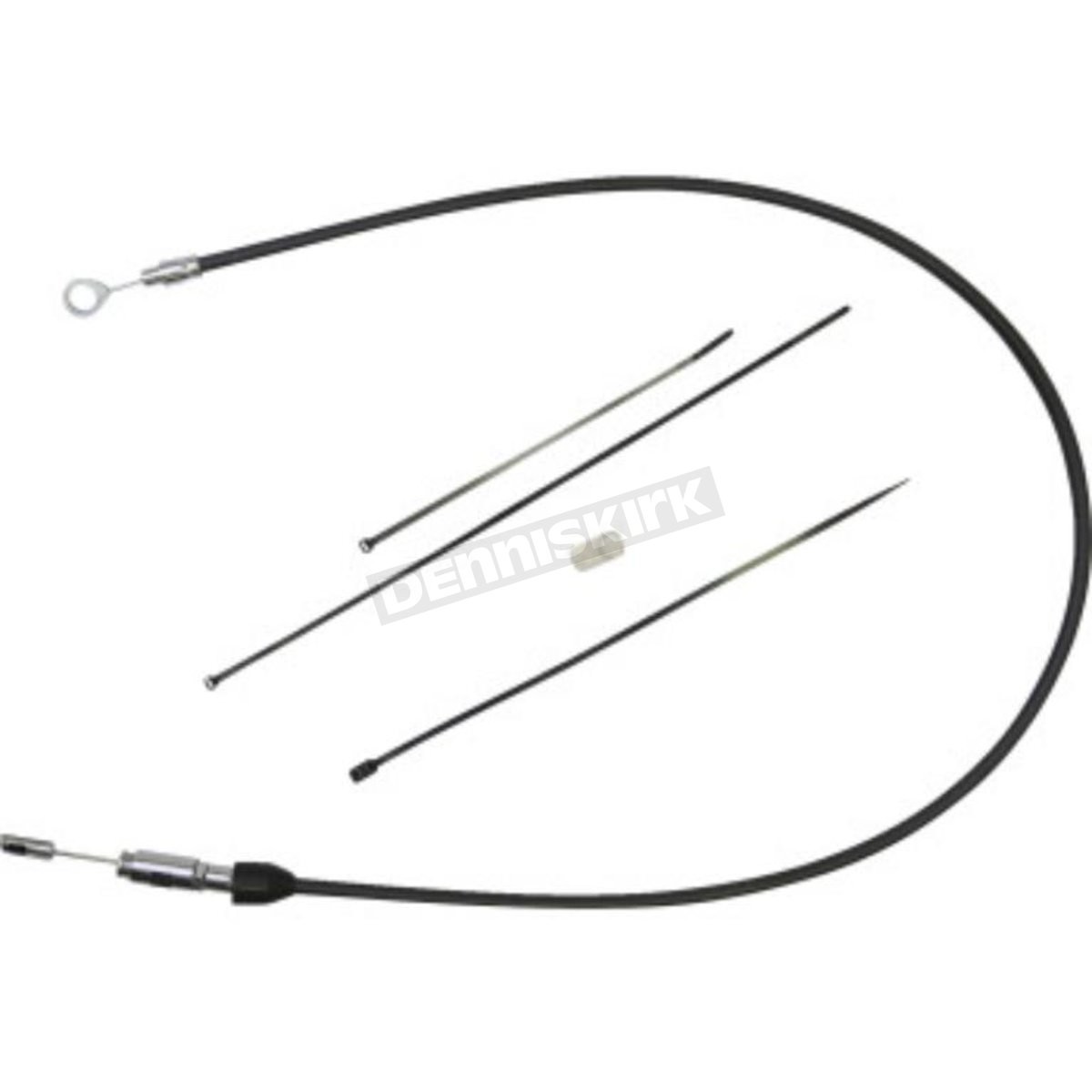 Drag Specialties 46 in. Black/Chrome Upper Clutch Cable 4323412HE