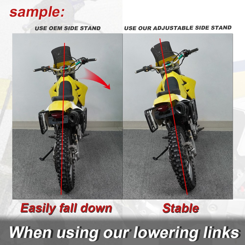 Fit For SUZUKI RM-Z 450 2005 2006 2007 Adjustable Kickstand Sidestand Support