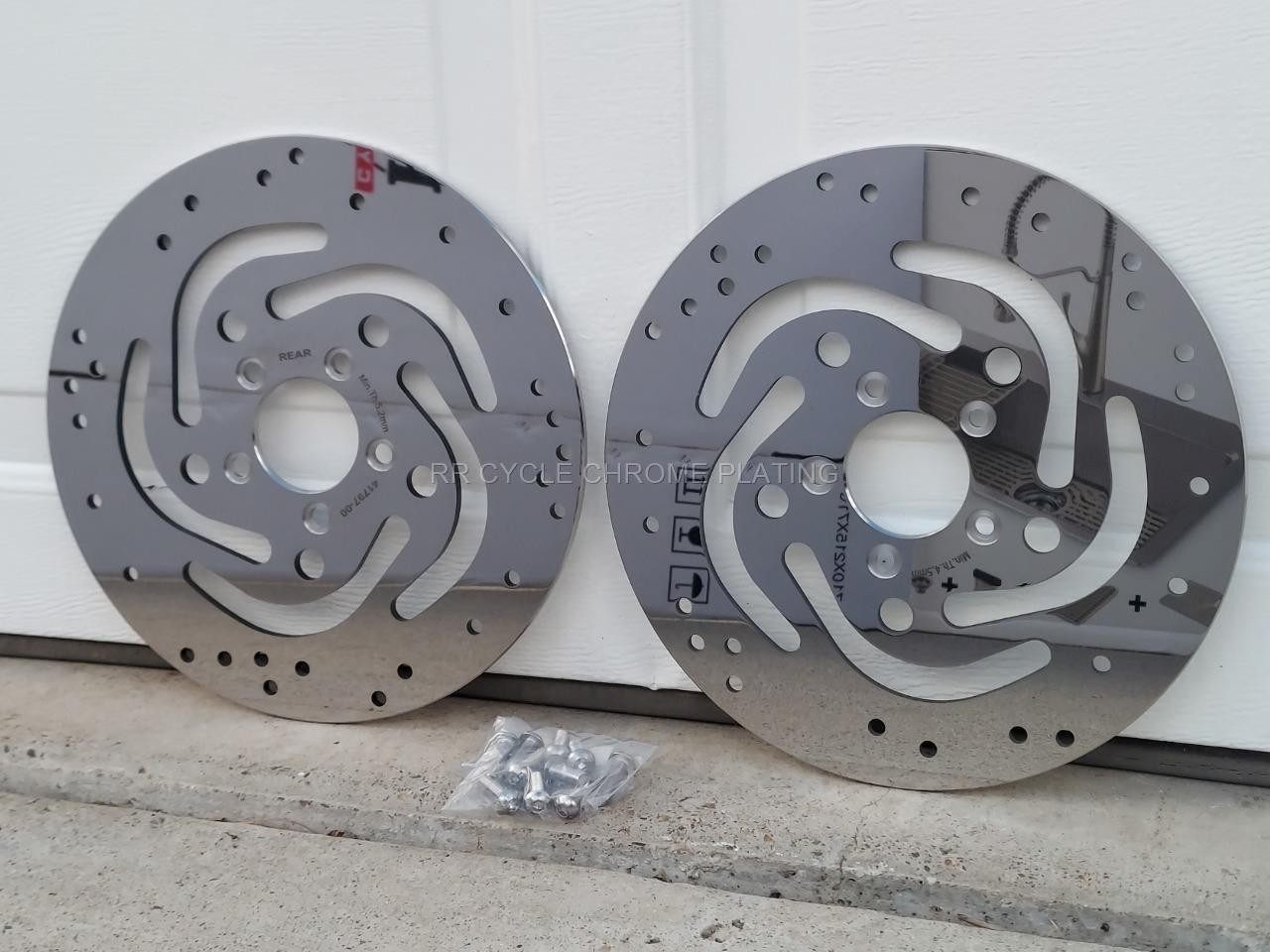 Harley Polished Rotors 11.5″ Front & Rear 00-14 Softail, 00-05 Dyna ,Sportster