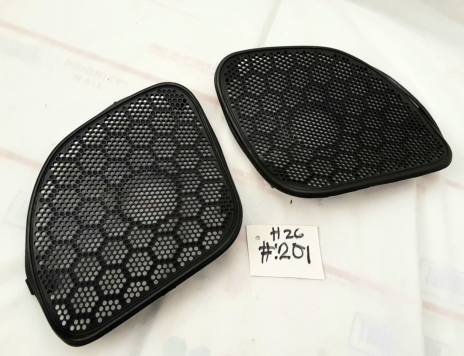 OEM Harley 2015-2023 Road Glide Front Fairing Speaker Grill Mesh Covers