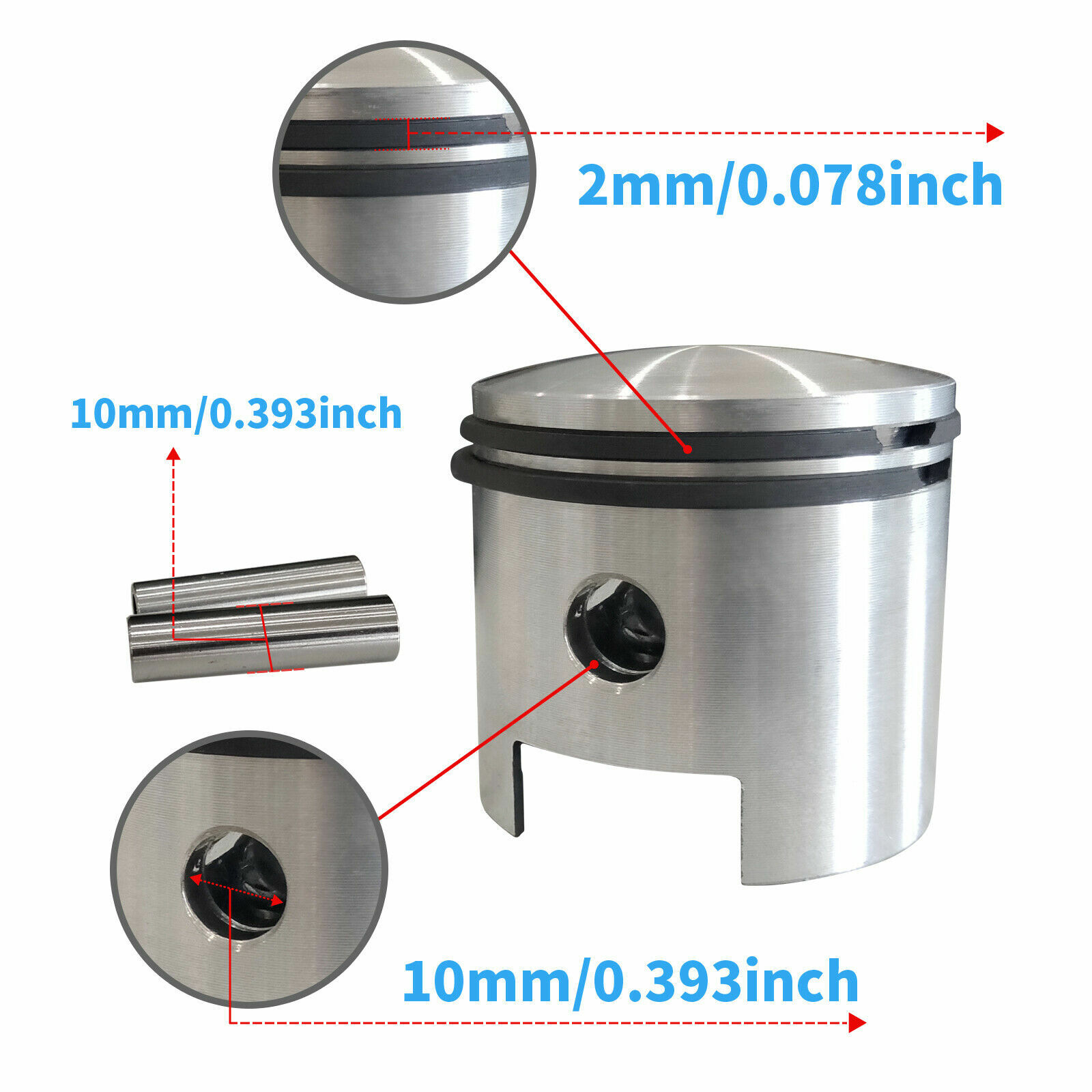 CDHPOWER YD100 Cylinder & High Hole Piston 50MM-2 Stroke YD100 Engine Kit 100CC