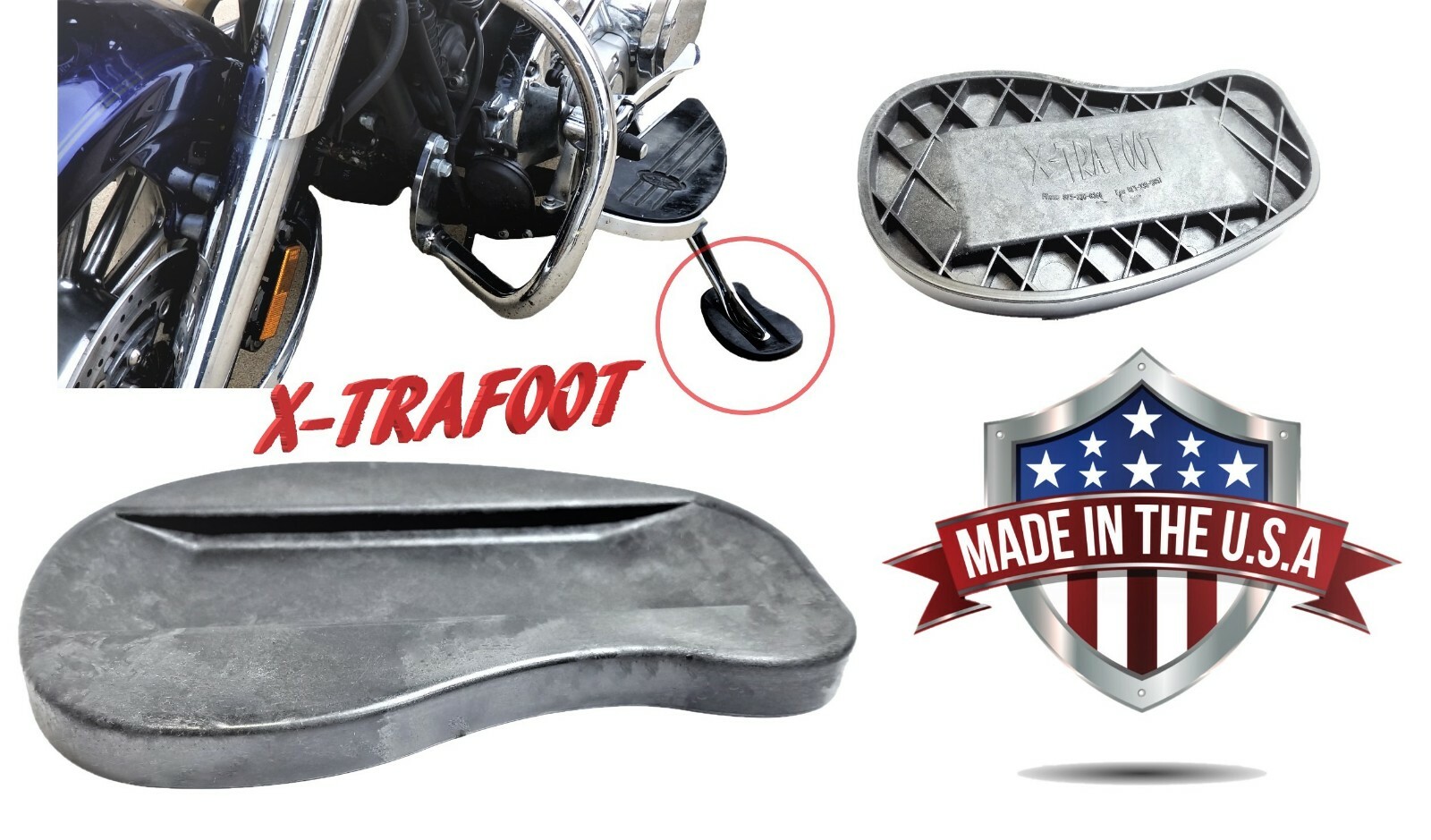 Kickstand Pad Foot Side Stand Pad Fits ALL Motorcycles