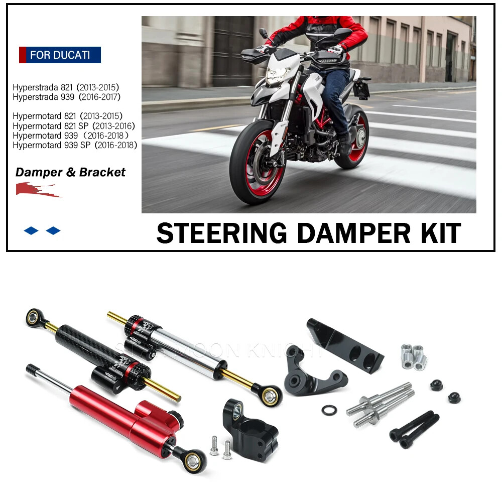 For Ducati Hyperstrada 821 939 SP Steering Damper Stabilizer Mounting Bracket