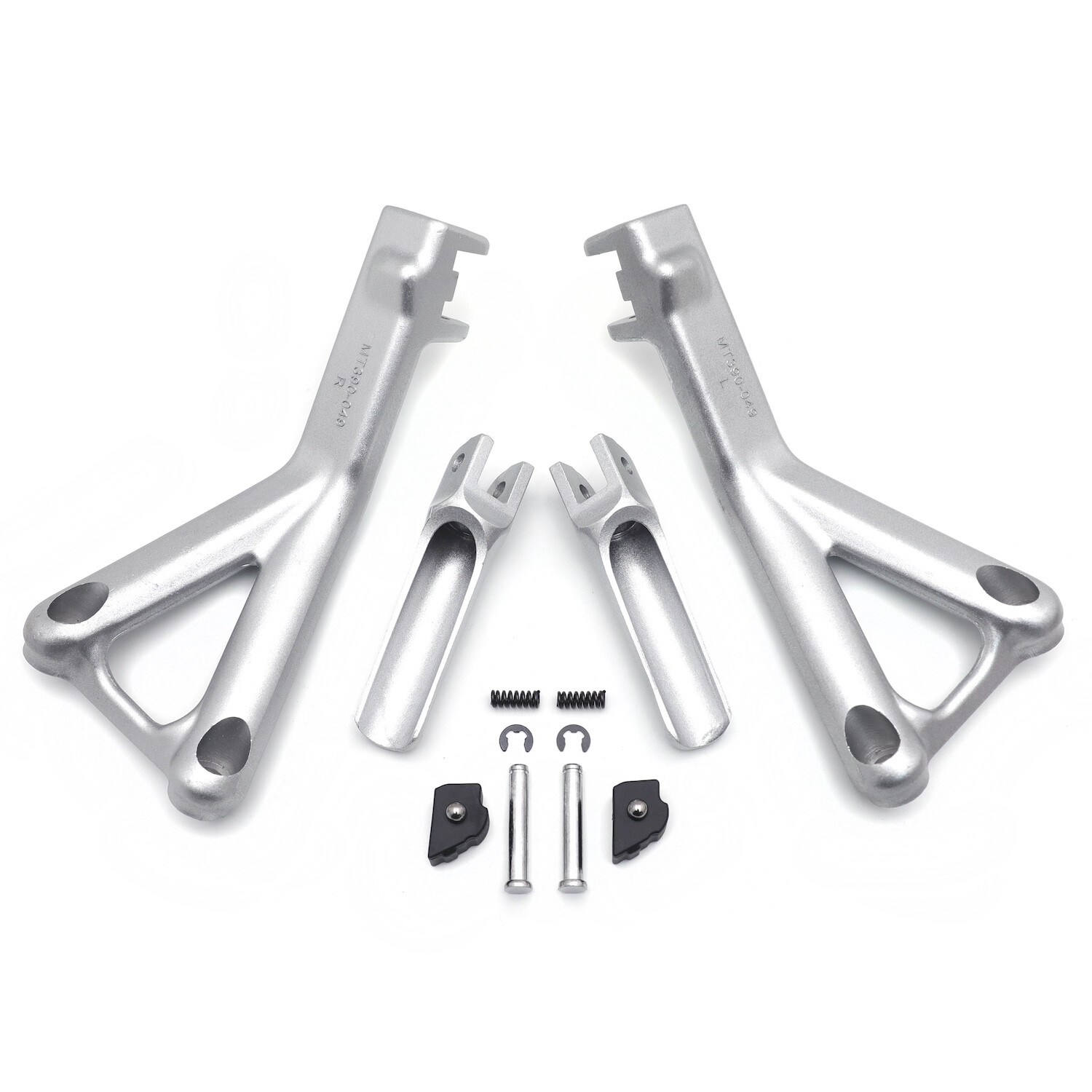 Silver Rear Passenger FootPeg Bracket Pedal For 2018-2020 Ducati Panigale V4/S