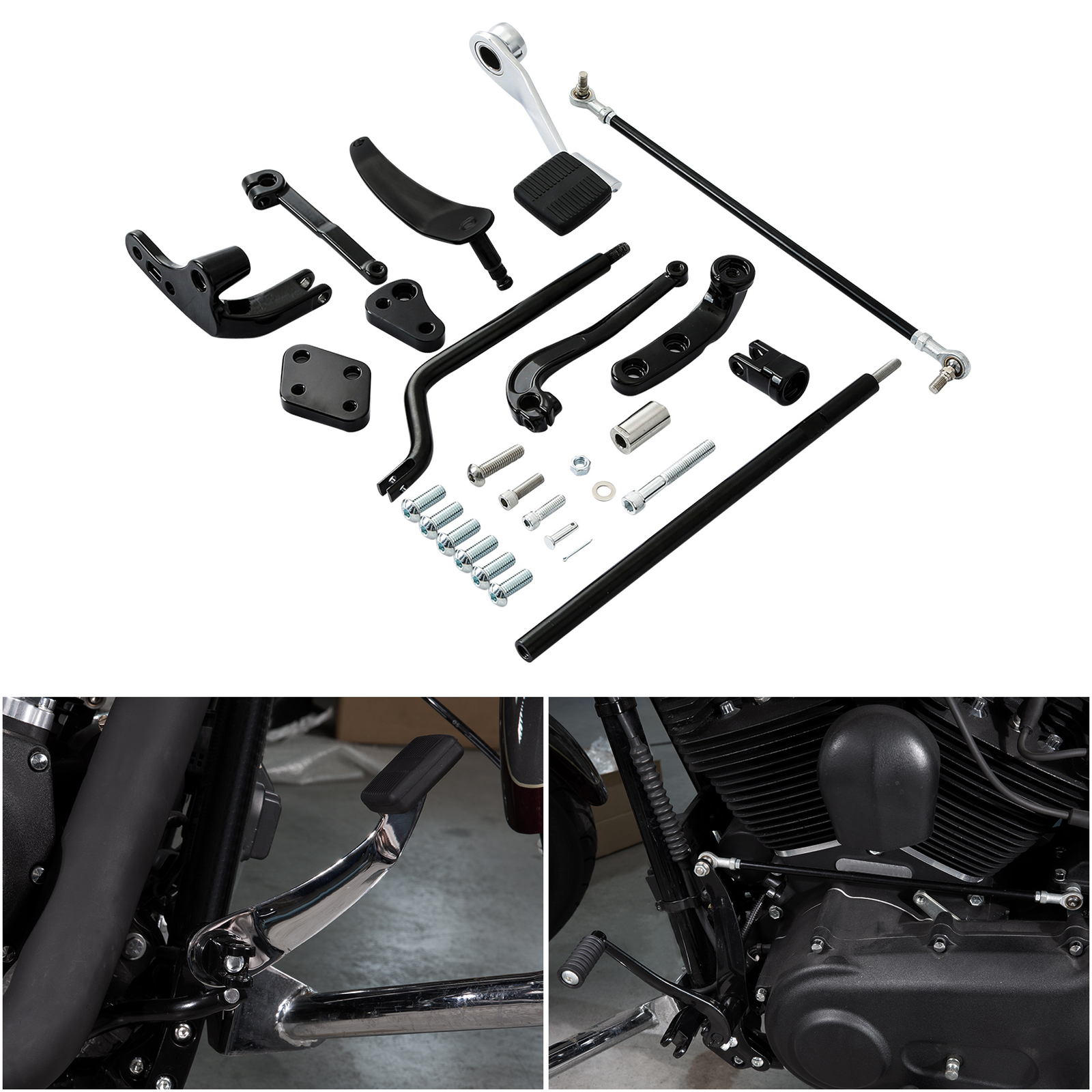Standard Forward Control Fit For Harley Dyna Super Wide Glide Low Rider 06-17 16