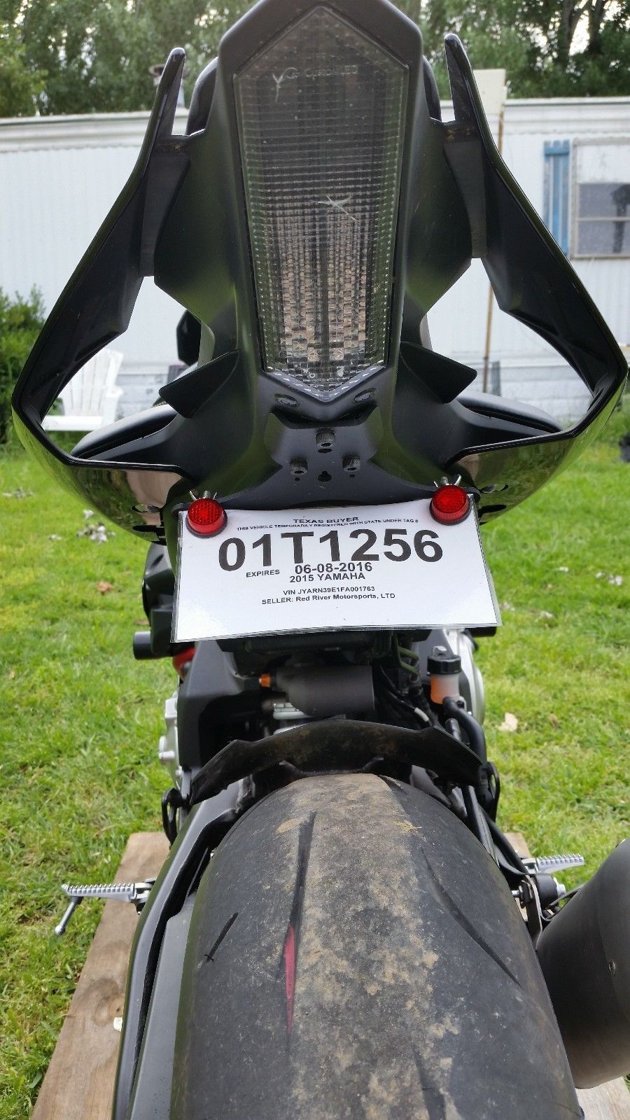 Fender Eliminator Tail Front Facing Black KAWASAKI ZX6R ZX-6R 2019 – 2025