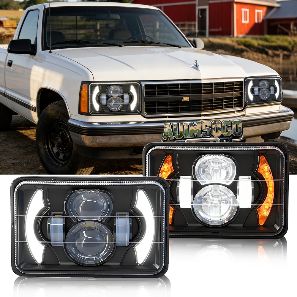 4×6″inch Square Motorcycle LED Headlight Hi/Lo for BW200 350 50 XT225 350 WR250