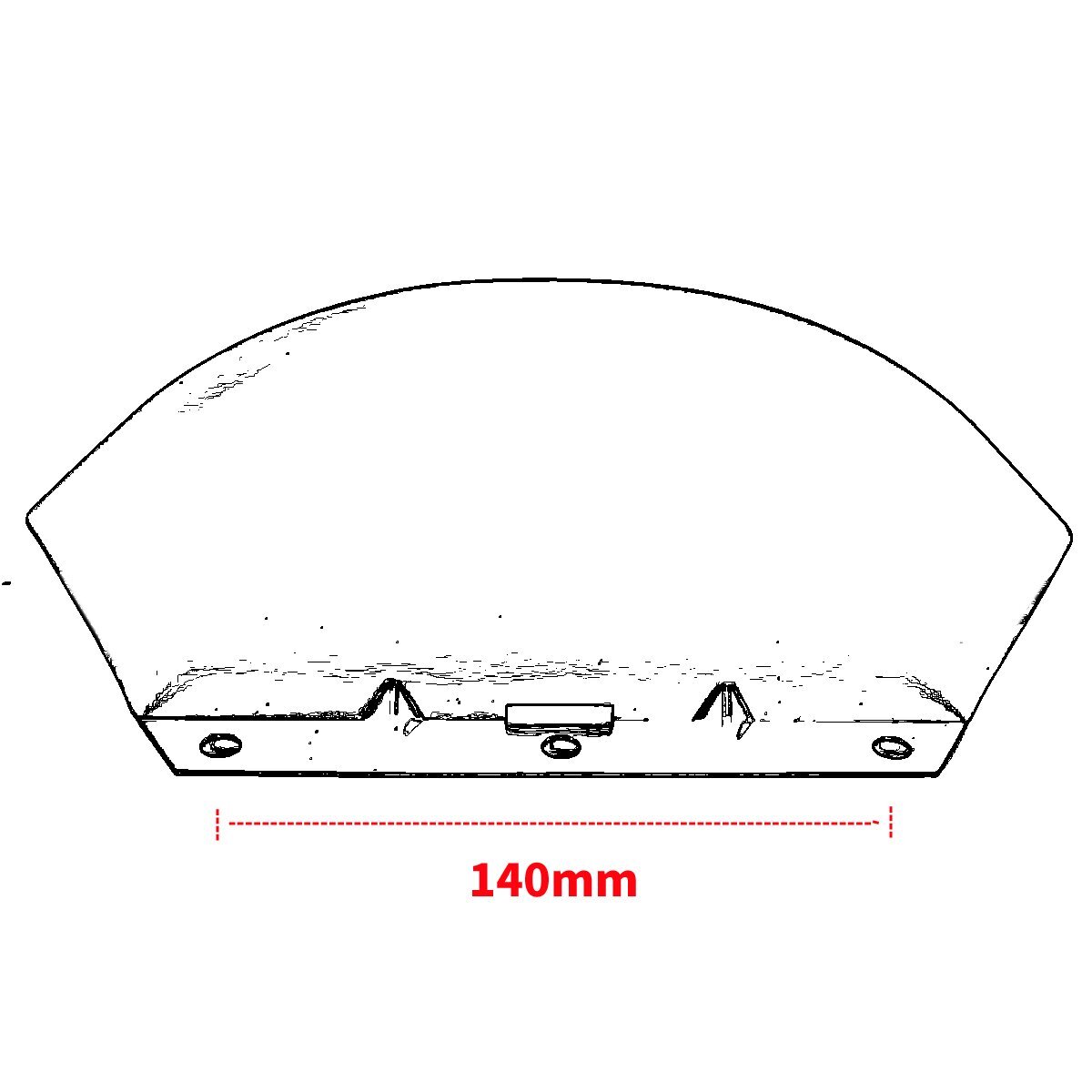 Black Lower Triple Tree Wind Deflector For Harley 90-13 Touring Street Glide