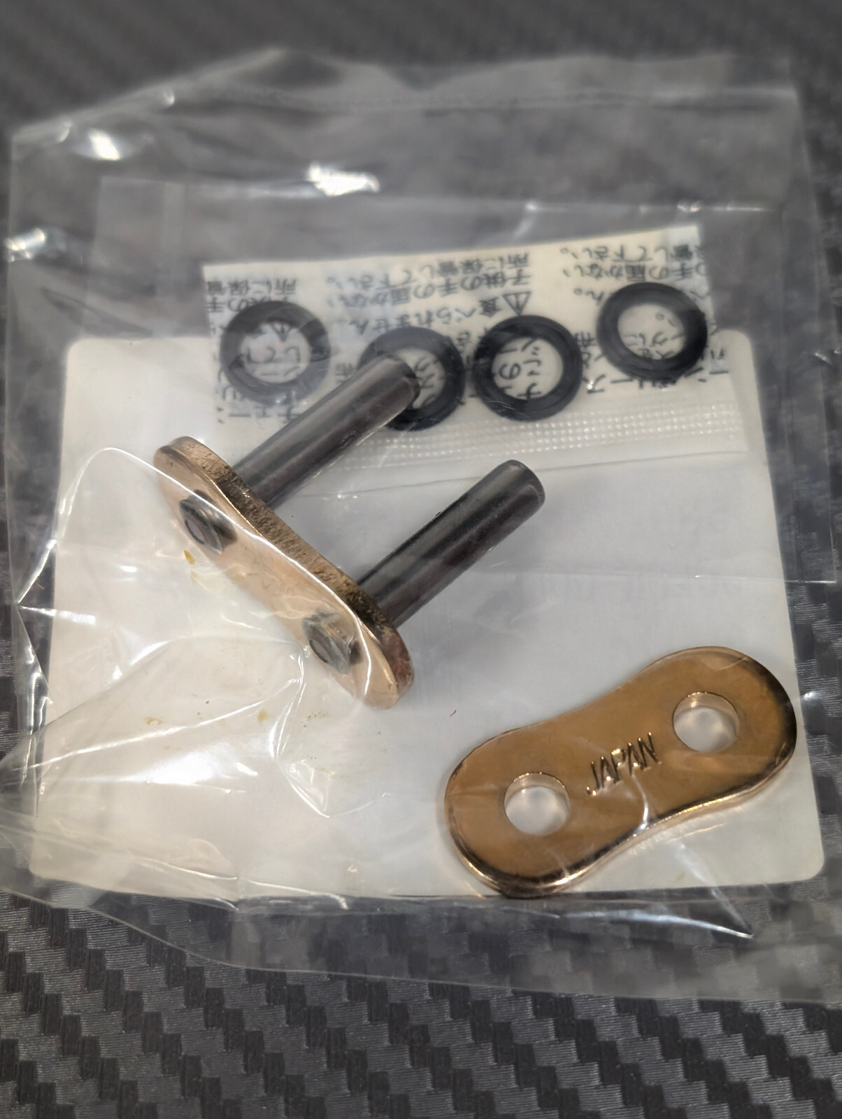 EK 530ZVX3 Master Link GOLD EK CHAIN RIVET style MLJ/G