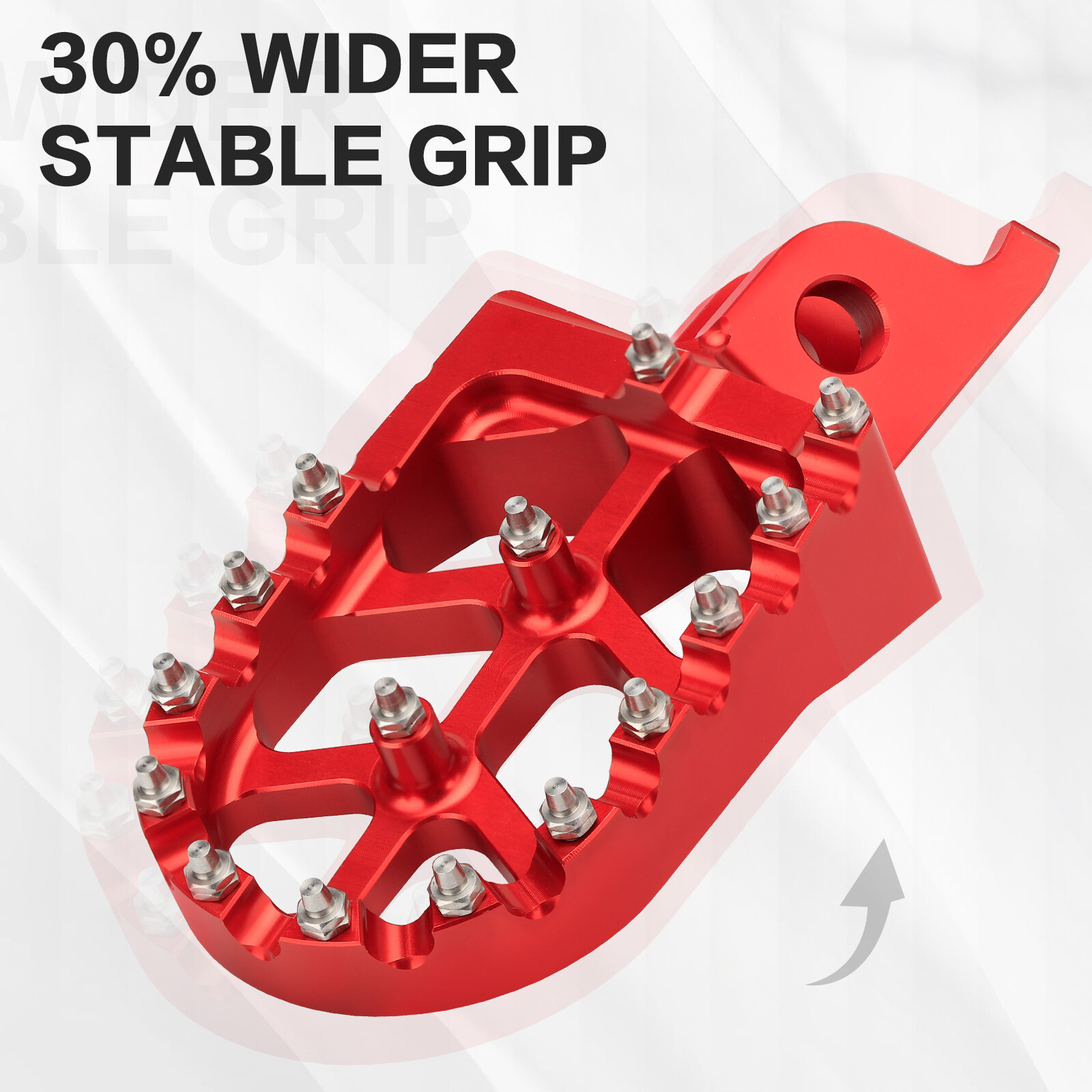 Red Dirt Bike Rest Pedal Foot Pegs For Honda CR125 CR250 CRF150R CRF250R CRF450R