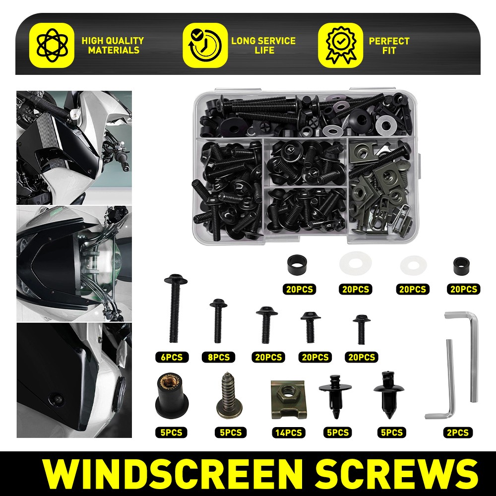 T6-6061 Aluminum Fairing Bolt Kit Fastener Clip Screw for Honda CB1000R CBR600RR