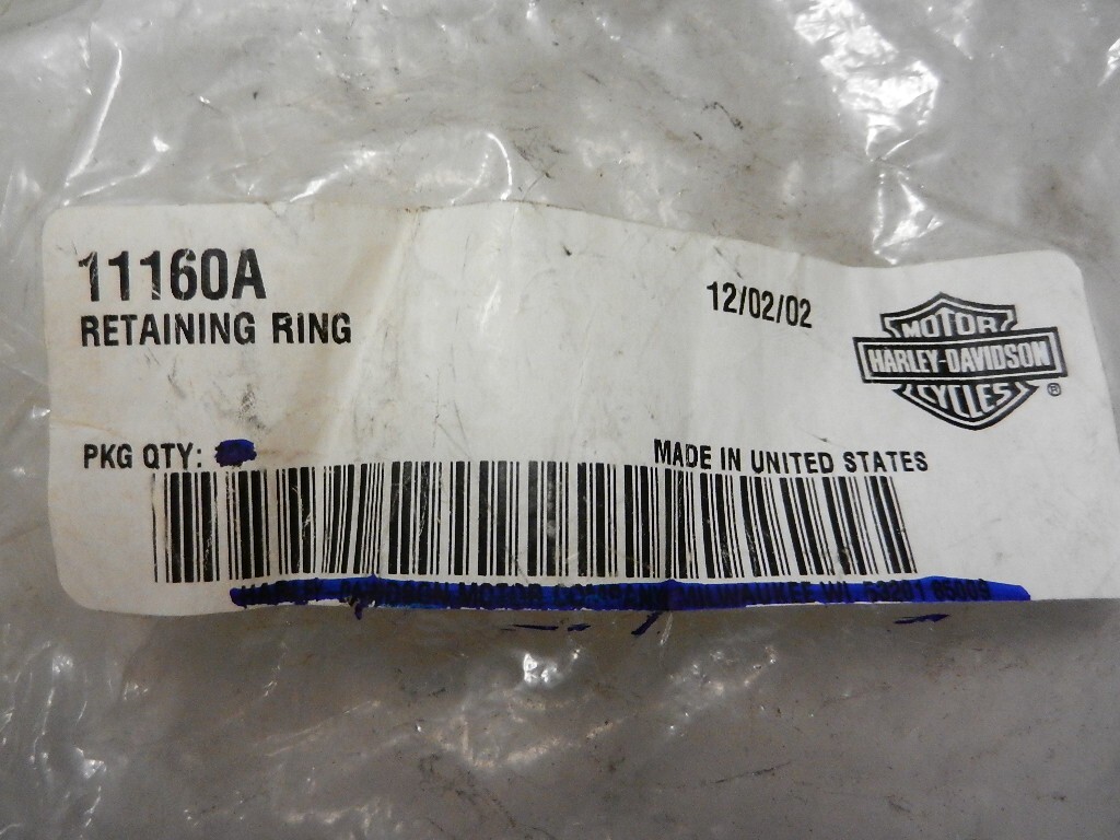 NOS Harley Davidson LH Bearing Retaining Rings 1983 Big Twins 11160A Qty6