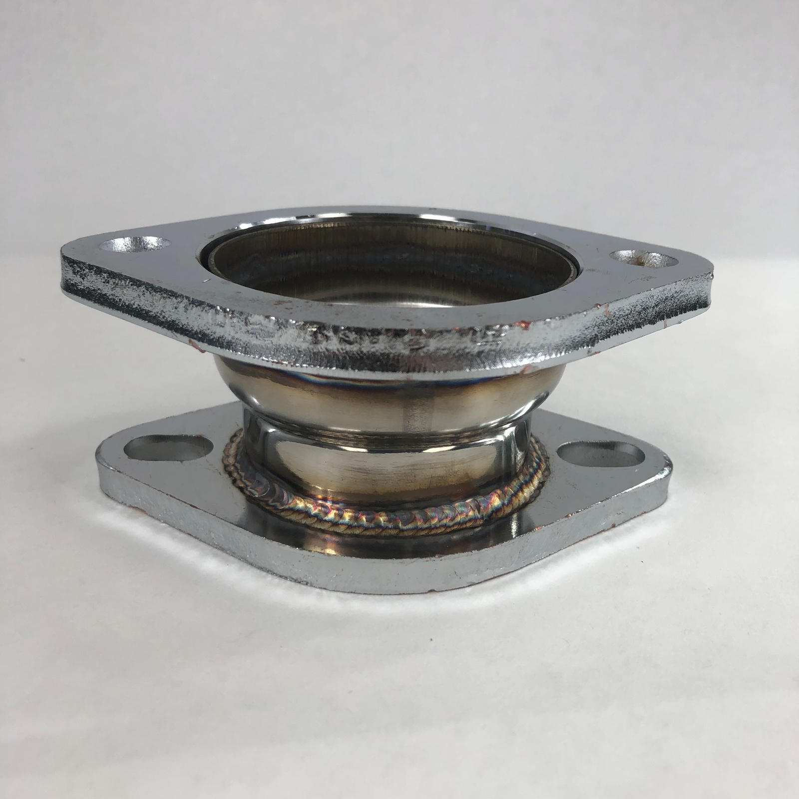 2.5″to 3″ 2-Bolt Exhaust Flange Conversion Adapter Straight Stainless Steel