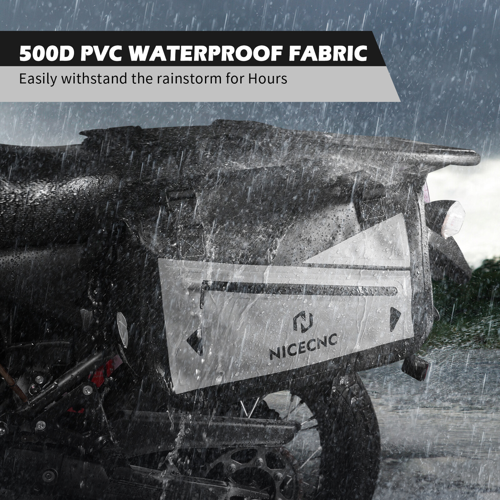 Waterproof PVC Motorcycle Panniers Saddle Bags For KAWASAKI KLR650 NINJA 400