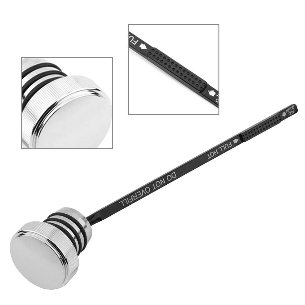 Oil Dipstick Chrome For Harley FXD FXDX FXDL Dyna 99-05
