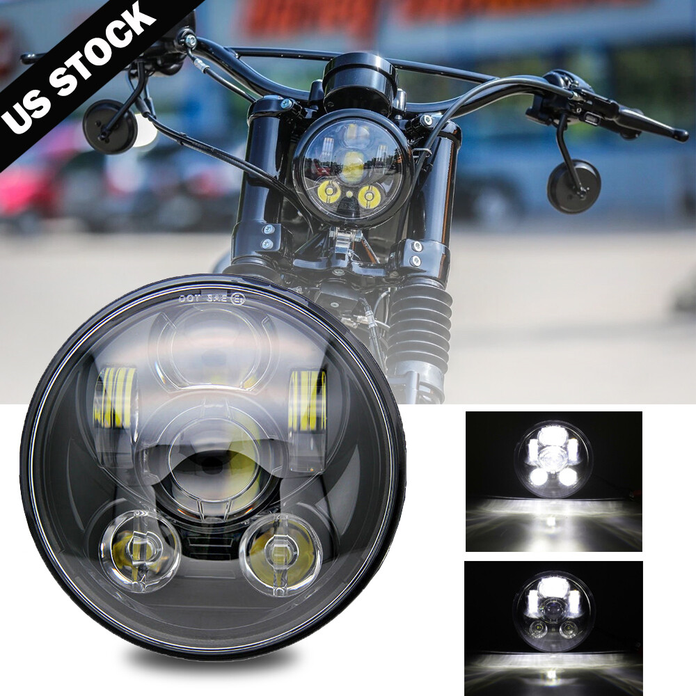 5-3/4 5.75 inch LED Headlight Sealed Headlamp for Yamaha V-Star XVS 650 950 1100