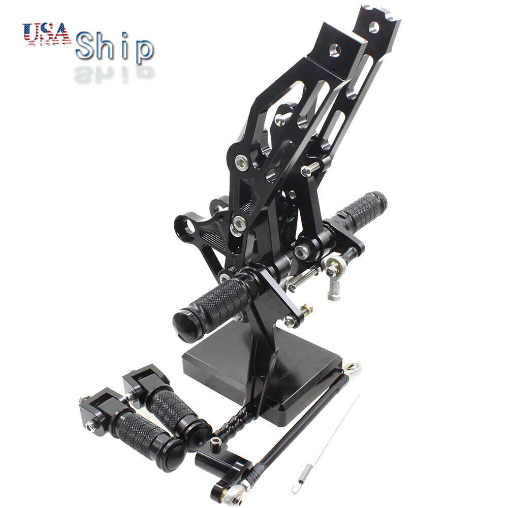 CNC Racing For Honda GROM MSX125 2012-2015 2014 Adjust Footpegs Rearset Black