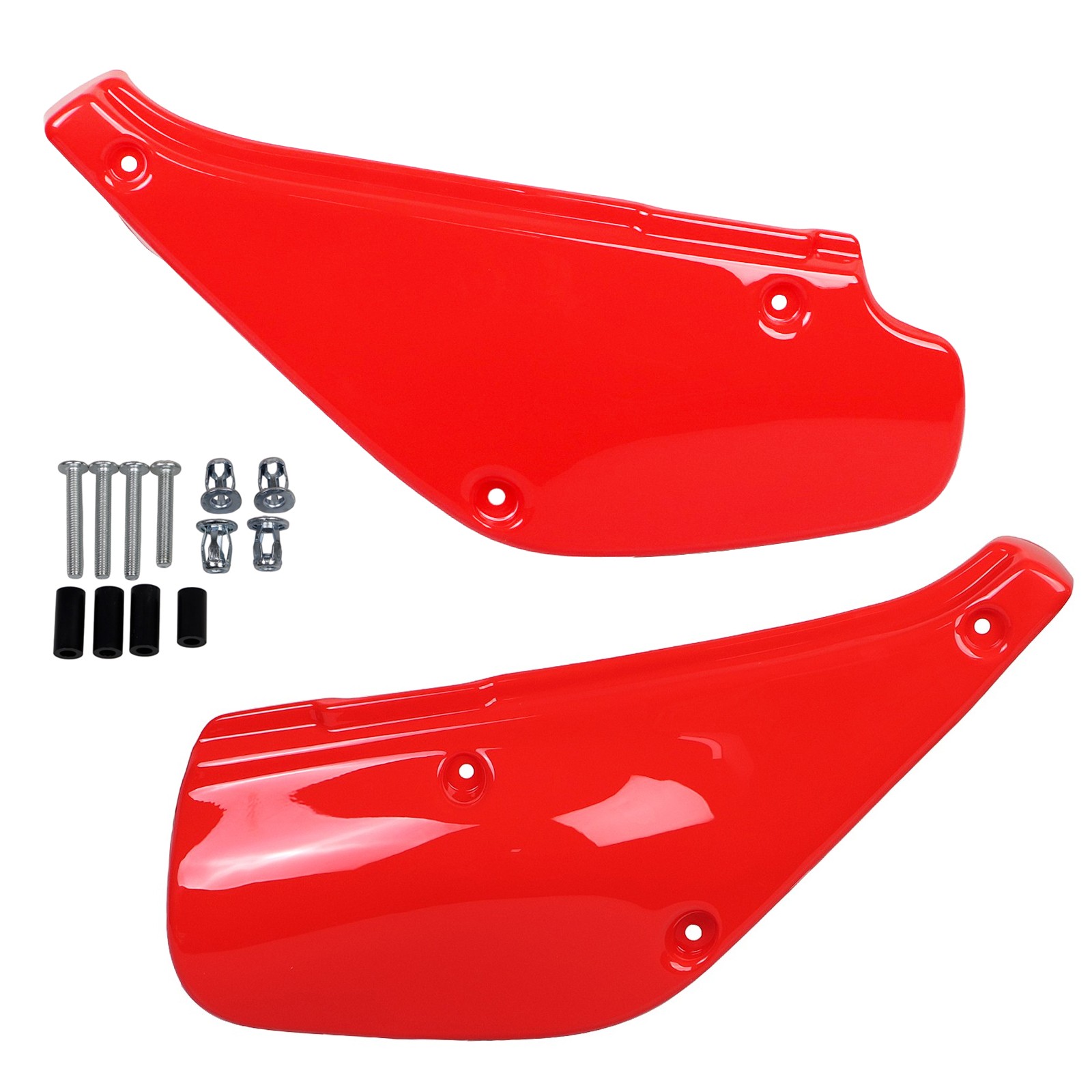 Gloss Red Side Panels Plates Covers Kit For Honda XR80R XR100R 1988-2000 1999