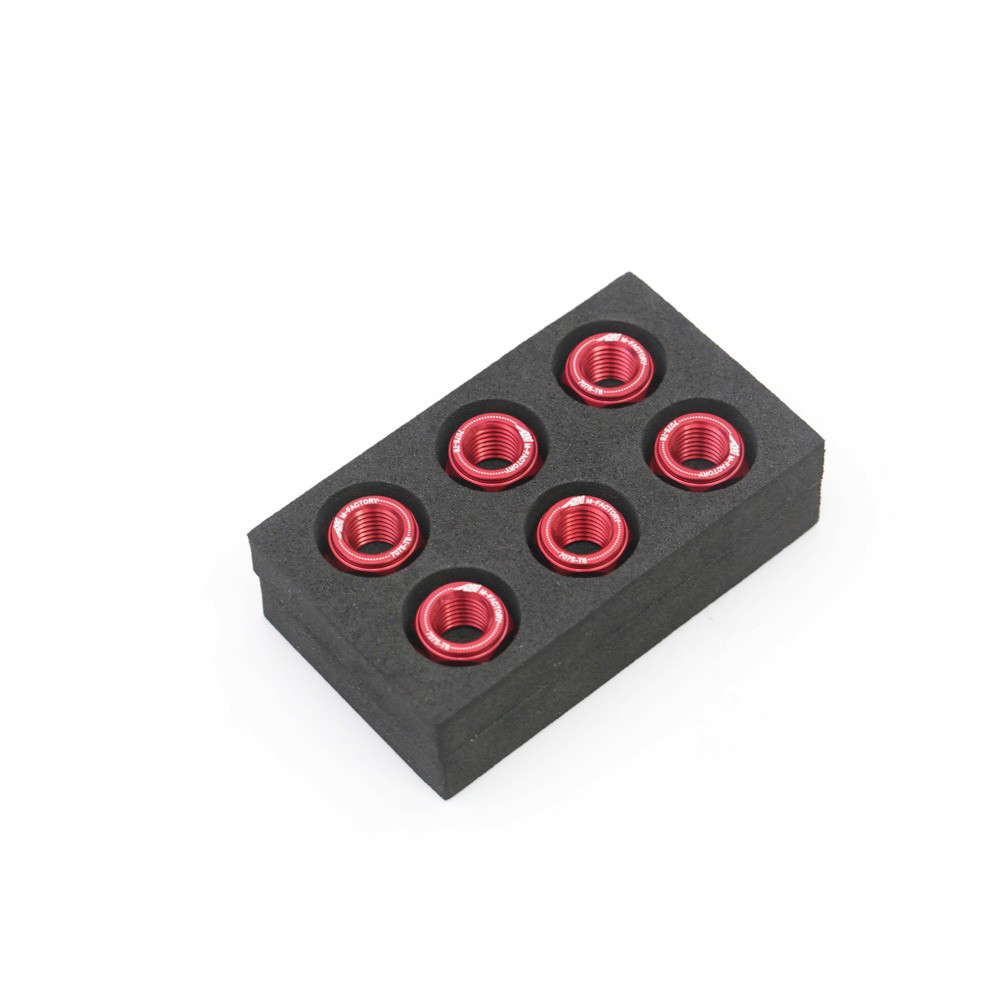 Red CNC Racing Rear Sprocket Nuts M10 For Yamaha YZF R3 15-20 19 18 17 16