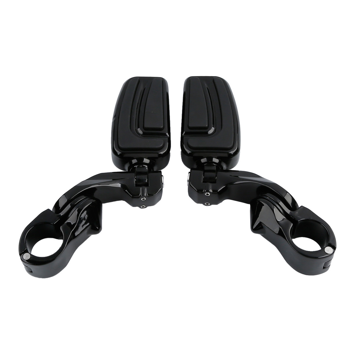 1.25” 32mm Highway Short Angled Mount Foot Pegs Fit For Harley Softail Deluxe