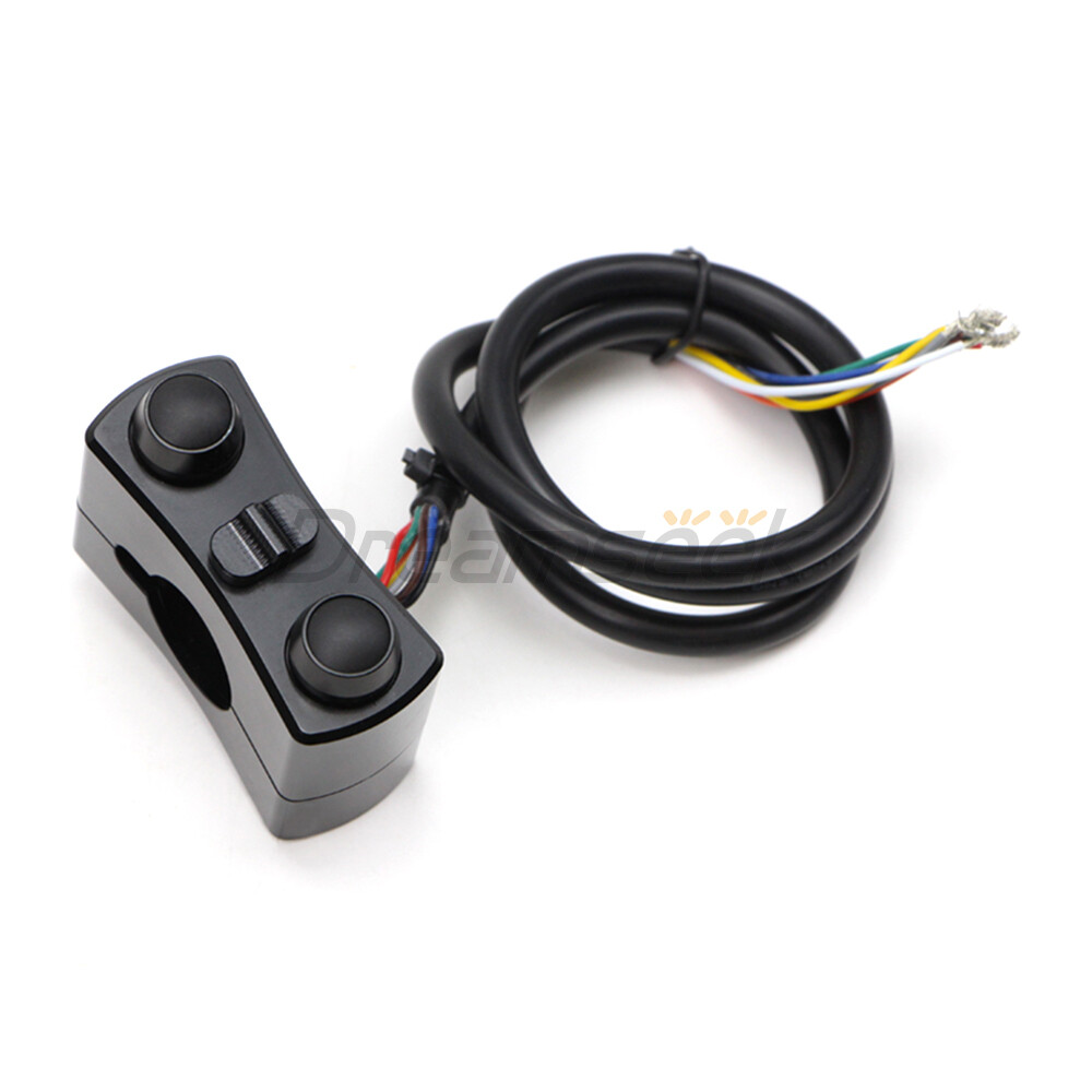 Motorcycle Handlebar Switch Controls 25mm for Harley Kawasaki Horn Start Button