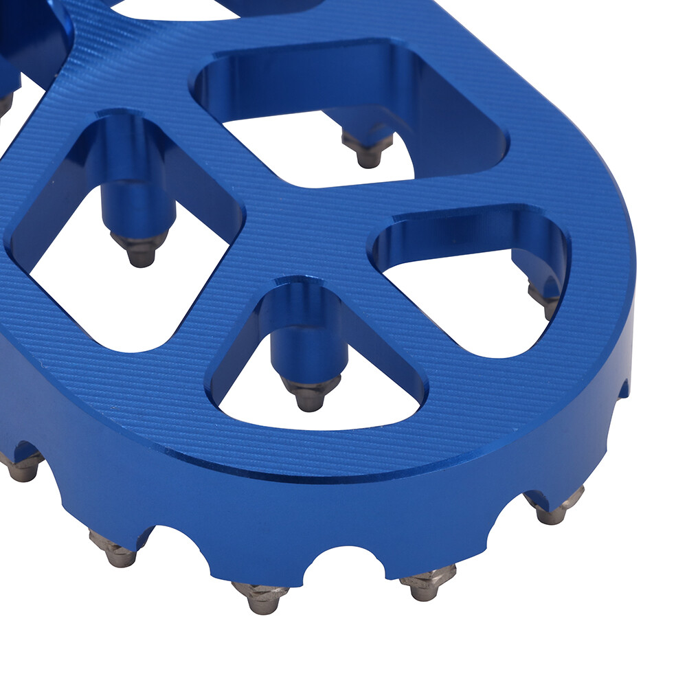 Foot Pegs Motorcycle Footpeg Pedals CNC For PW50 1981-2024 PW80 1983-2006 Blue