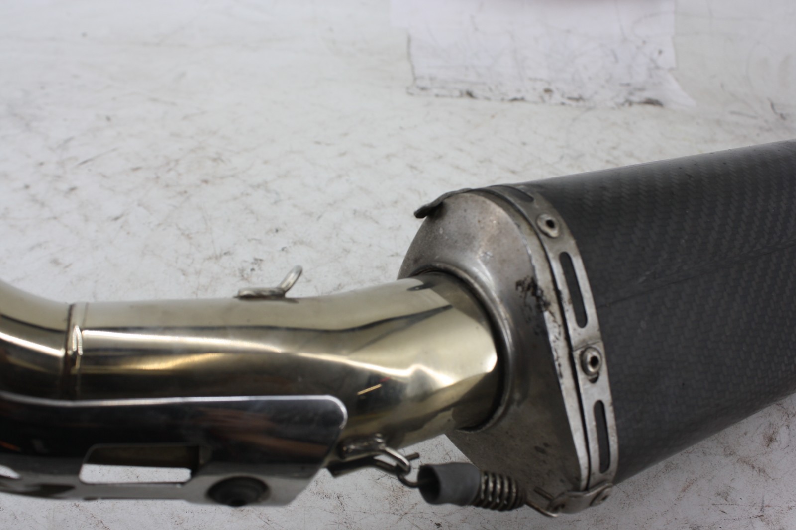 YOSHIMURA TRS CARBON FIBER EXHAUST LEFT SLIP-ON YAMAHA YZF R1 2004 2005 2006