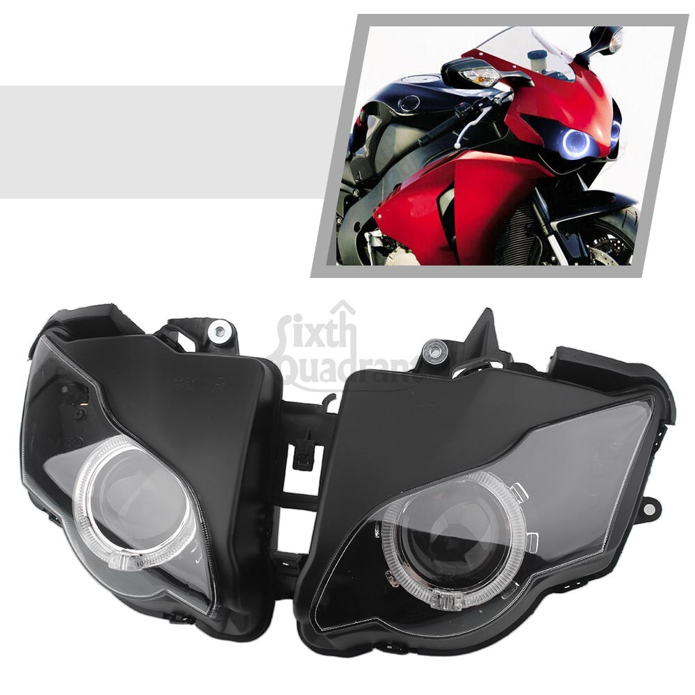 Front Headlight Assembly W/ Angel Eye For Honda CBR1000RR 2008-2011 HID headlamp