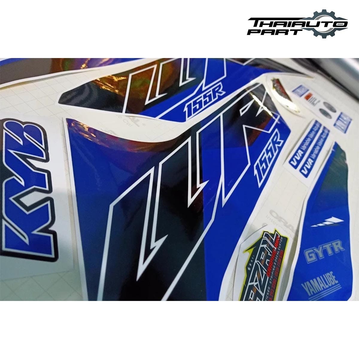 Custom Graphics Sticker Kit Decal Motocross Blue Fit Yamaha WR 155 R 2021-2022