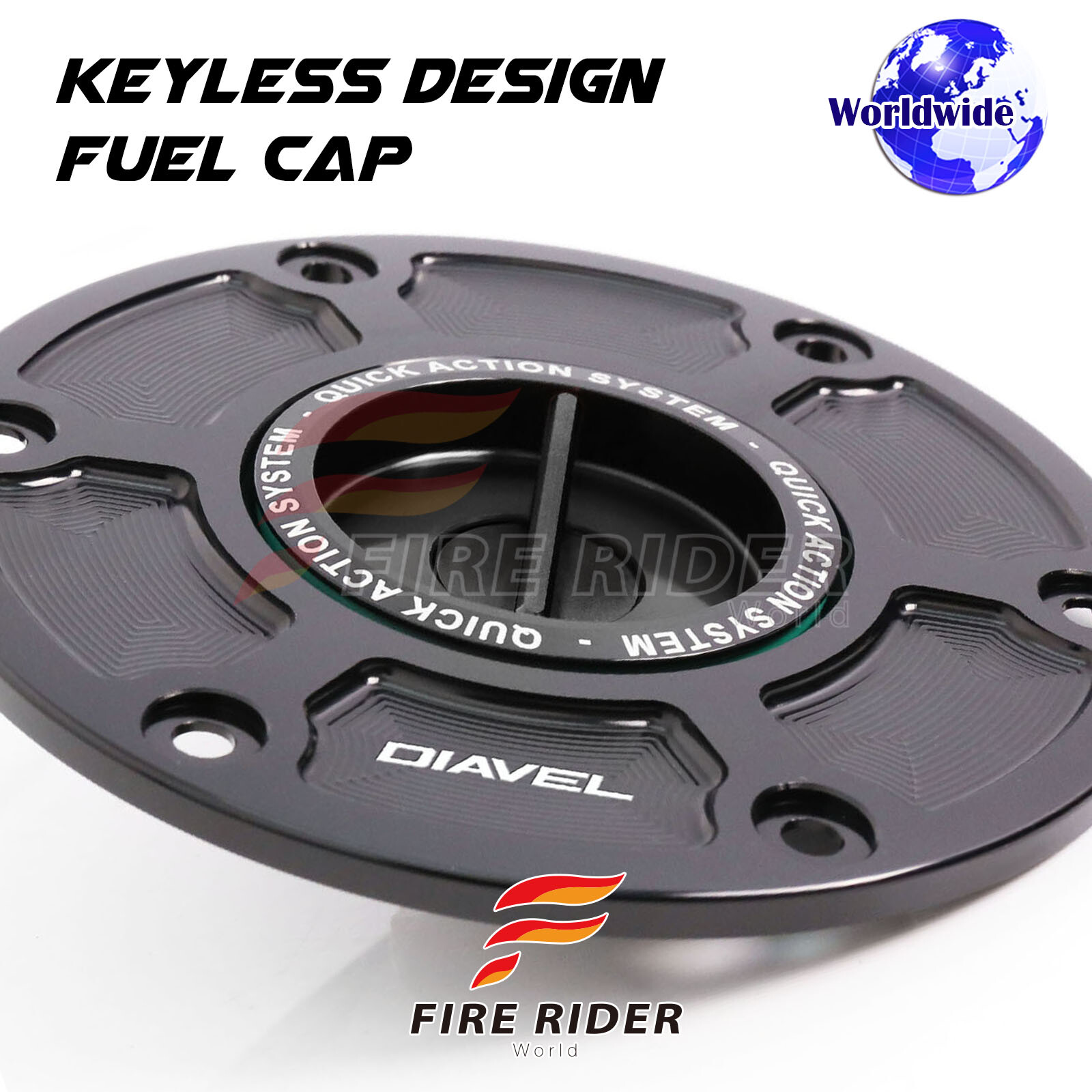 Billet MTS Keyless Fuel Cap For Ducati Diavel 1260 S DVT 2019-2020 19