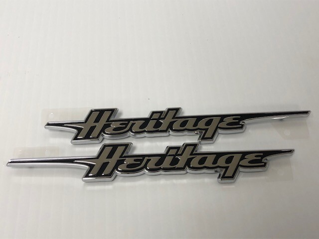 NEW Harley Davidson OEM Heritage Softtail Front Fender Emblem Set Right & Left