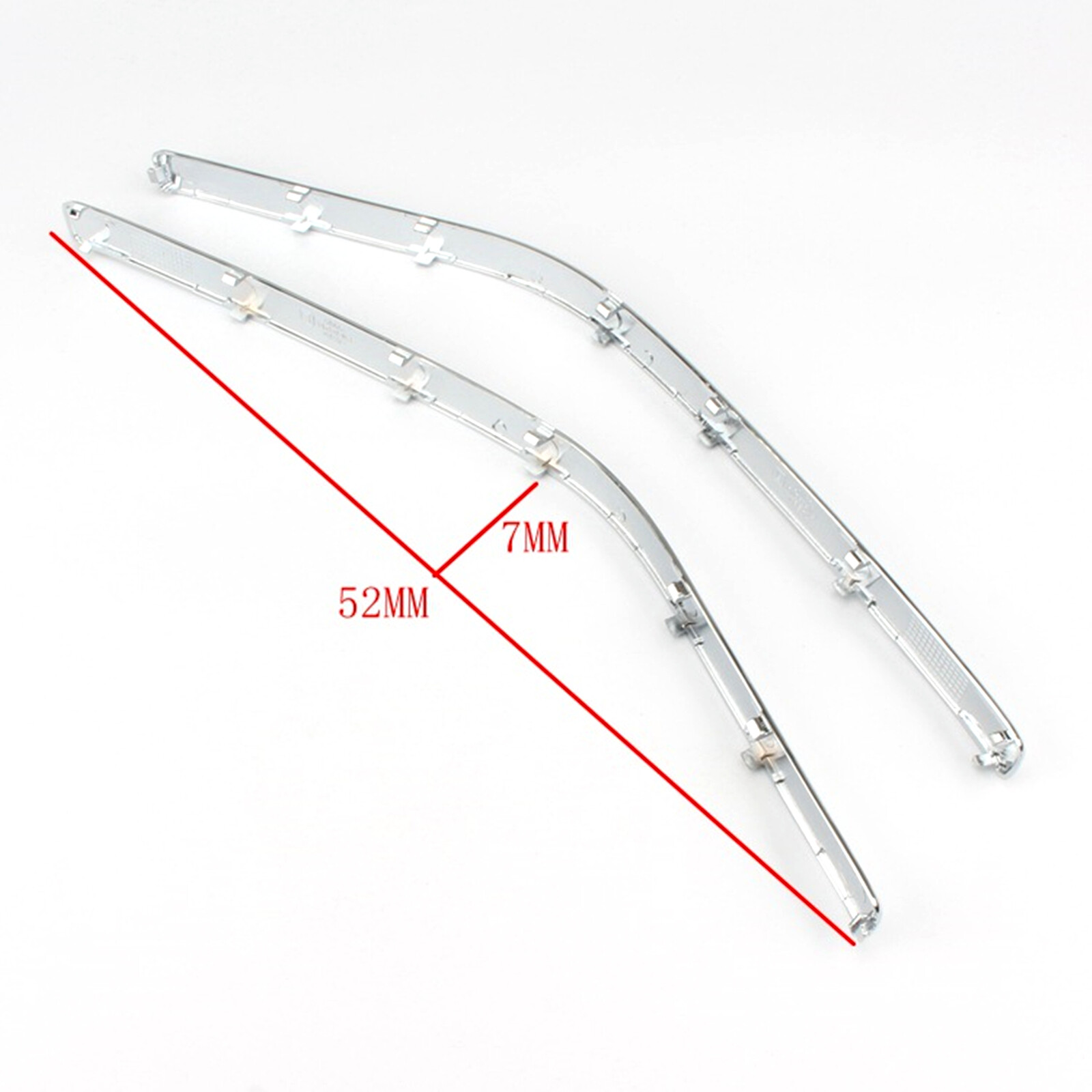 2pcs Chrome Side Fairing Cowl Trim Fit For Honda Goldwing GL1800 2001-2011