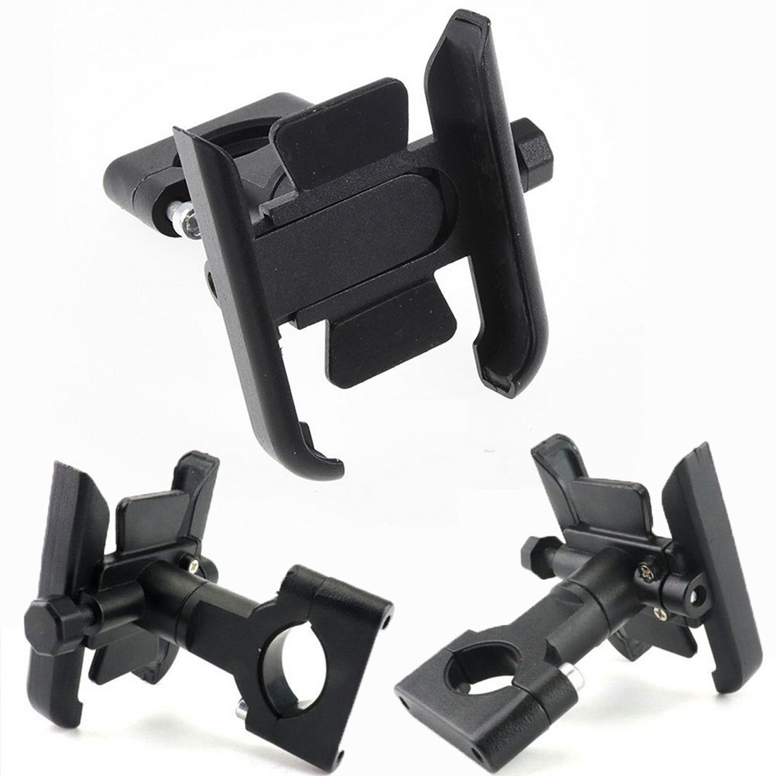 FOR Aluminum Motorcycle Bicycle Cell Phone GPS Handlebar Mirror Mount Holder US