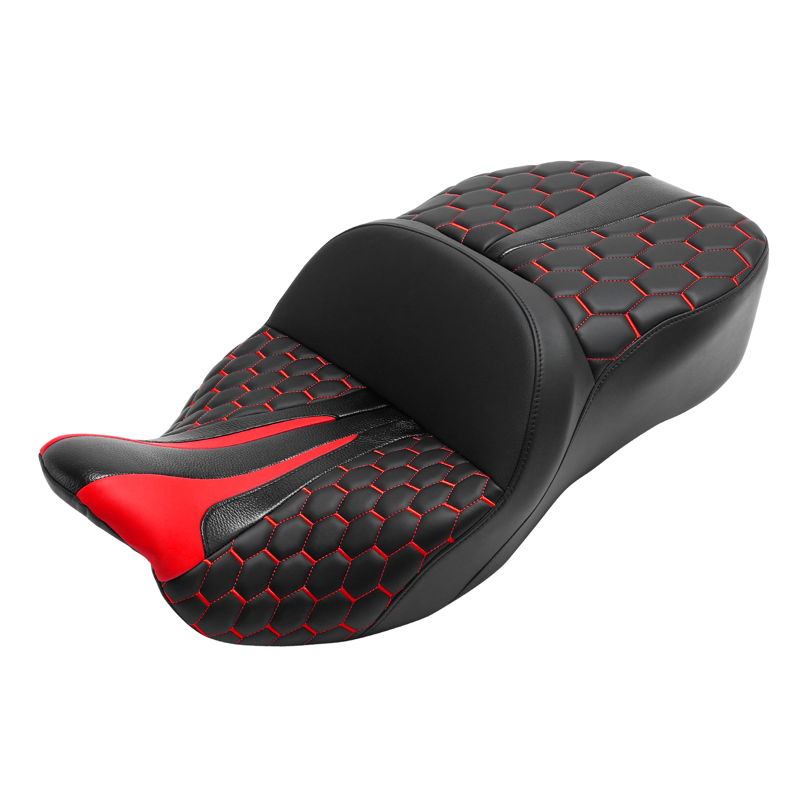 Red Black Rider Driver Passenger Seats For Harley Touring Electra Glide 09-23 22