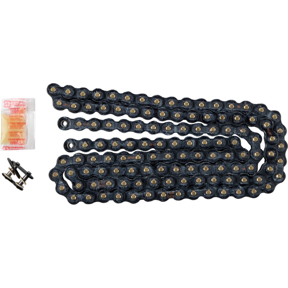 Rk BL420MRU-120 420 MRU U-Ring Chain – 120 Link – Black Scale