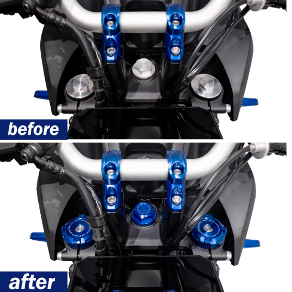 For Yamaha MT-07 14-26 Front Fork Trim Cover Cap 1Pair