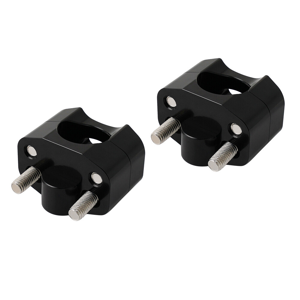 Pair Aluminum 7/8″ to1 1/8″ Fat Bar Adapter Kit Handlebar Mounts Riser Universal