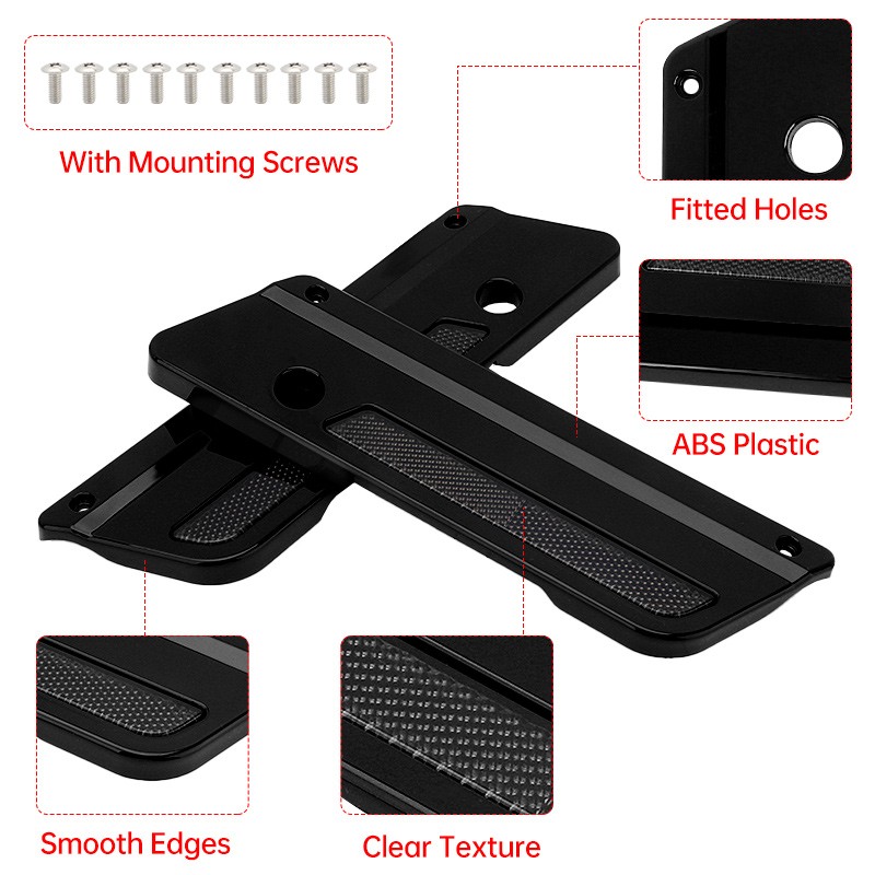 Saddlebag Hinge Latch Covers For Harley Road Street Electra Glide 1993-2013