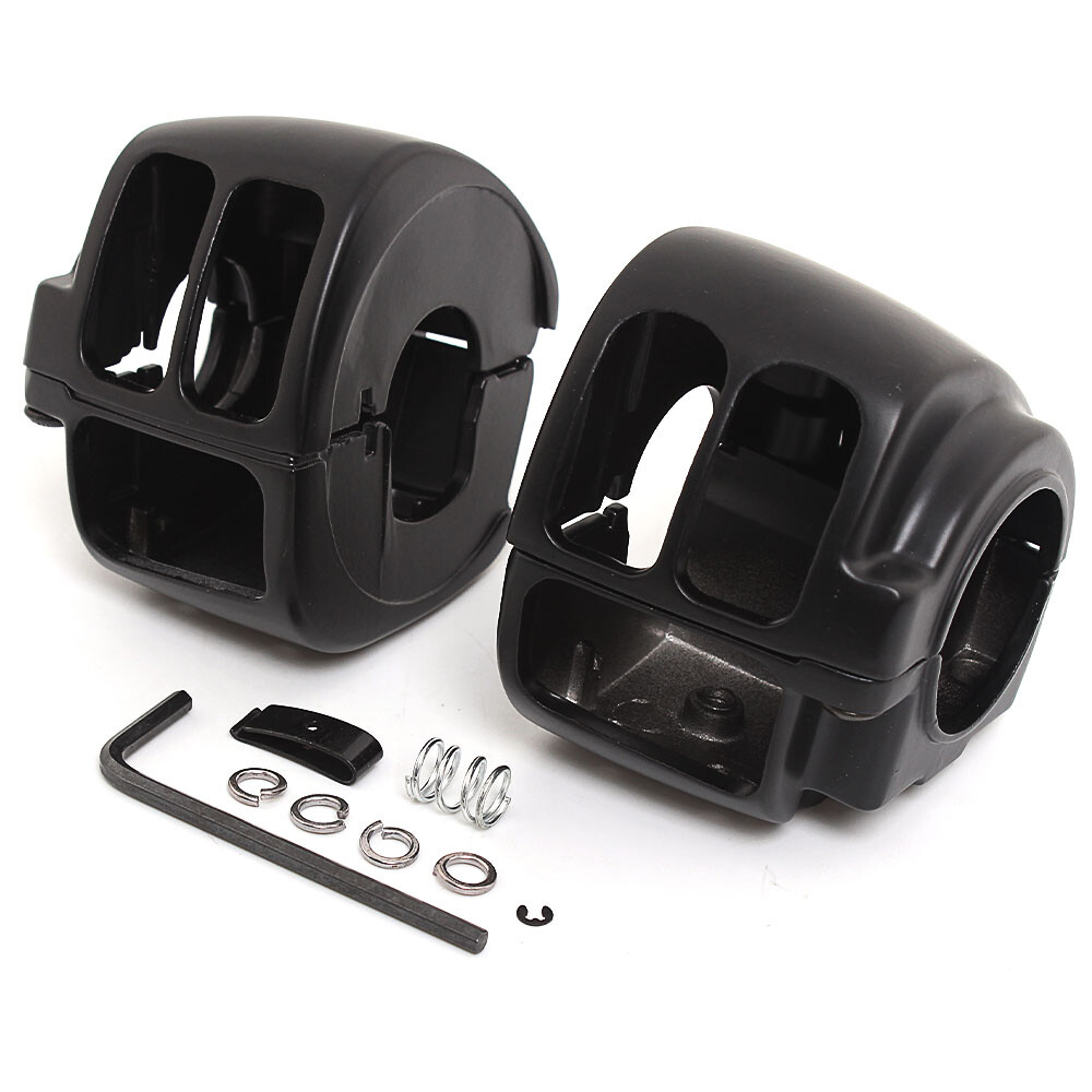 Black Handlebar Control Switch Housing Covers For Harley Sportster XL 1996-2013