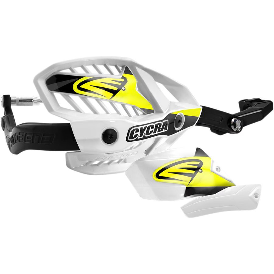 Cycra Pro Bend Ultra Handguards With HCM Mount – White, 1-1/8″ 1CYC-7506-42HCM