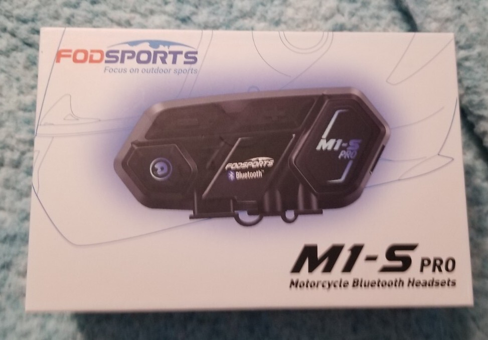 2x M1-S Pro Motorcycle Intercom Bluetooth Headset Helmet Interphone System 2000m