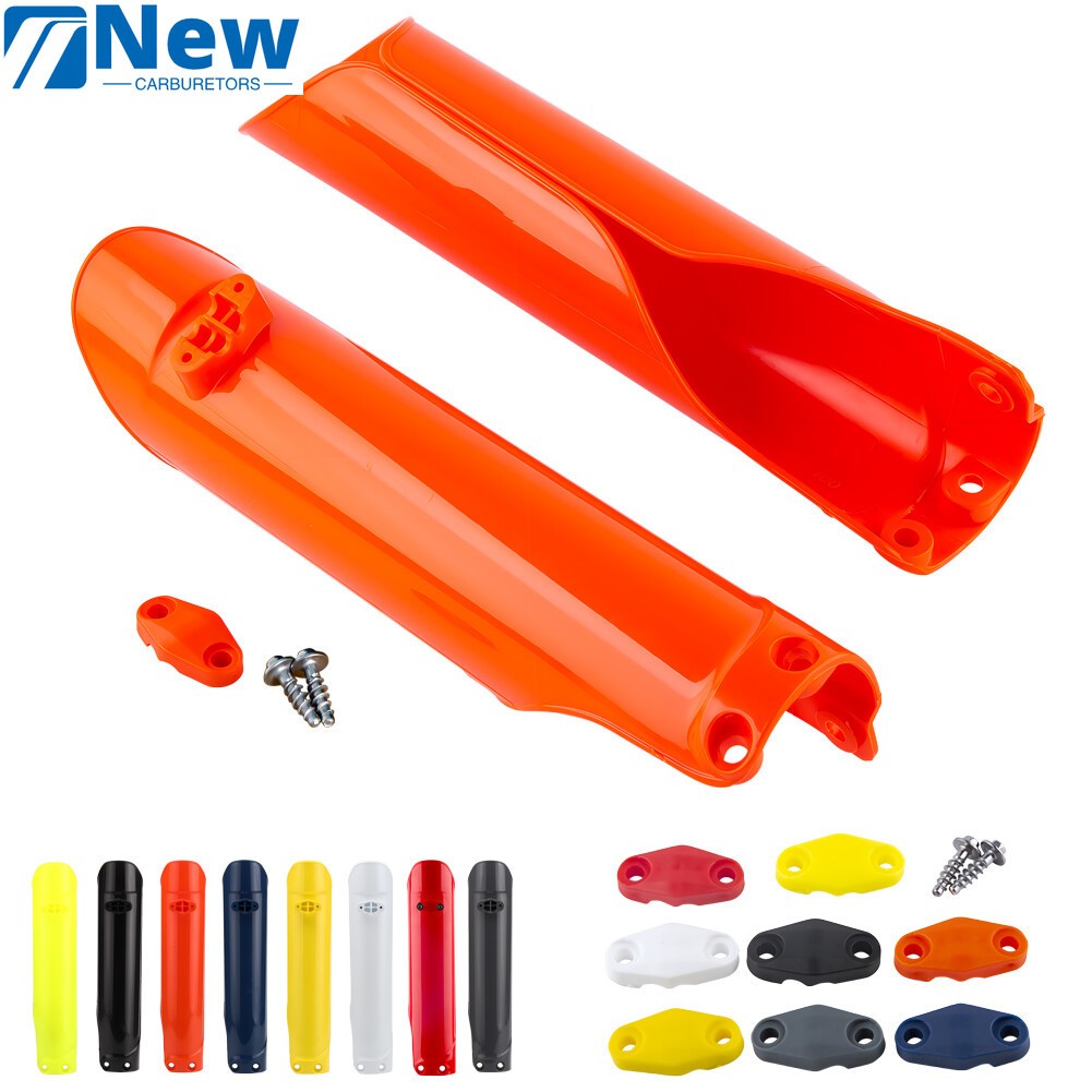 Universal Orange Fork Guard Cover Front Shock Covers For KTM Husqvarna GASGAS