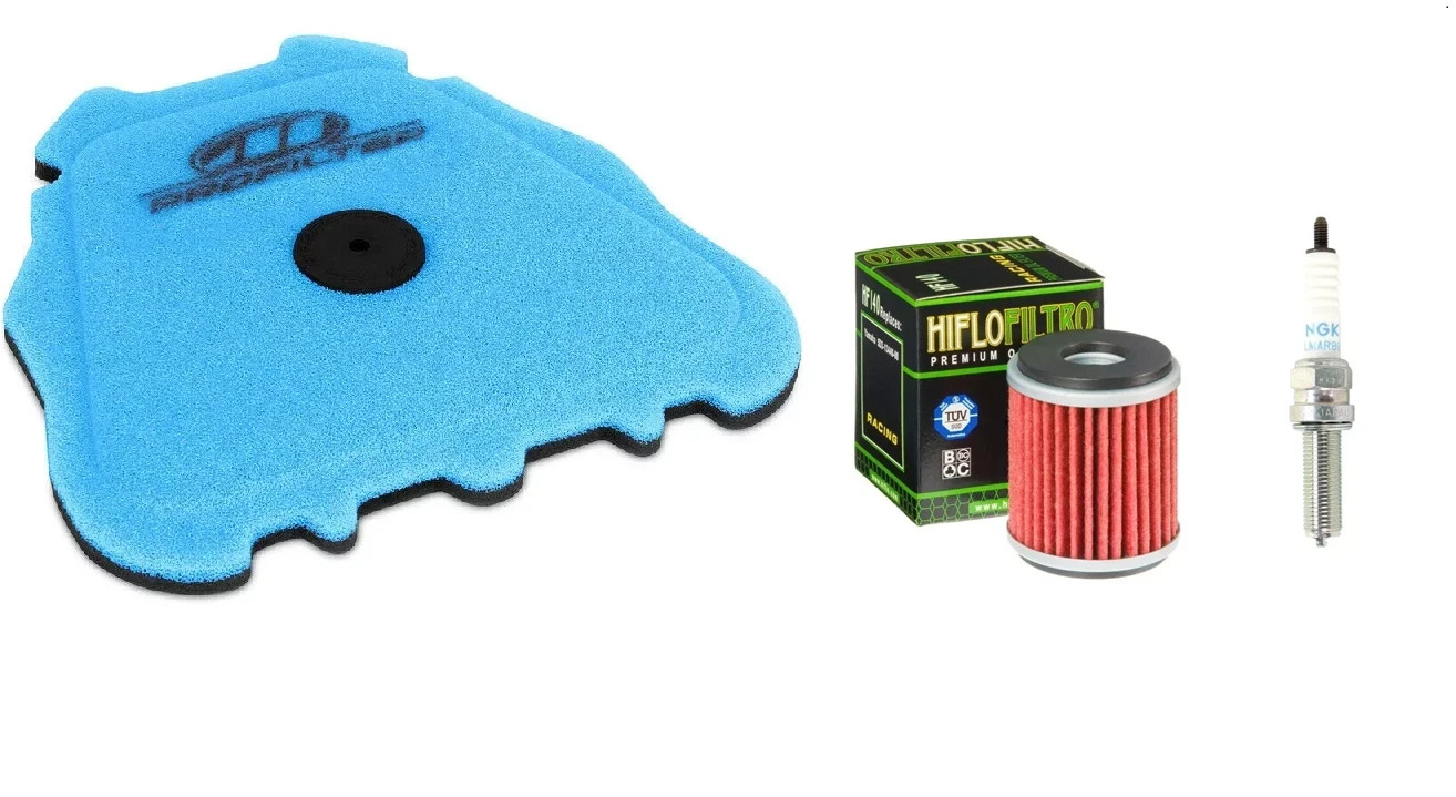 Tune Up Kit Spark Plug + Air Oil Filter Yamaha YZ450F WR450F FX 2020-2022