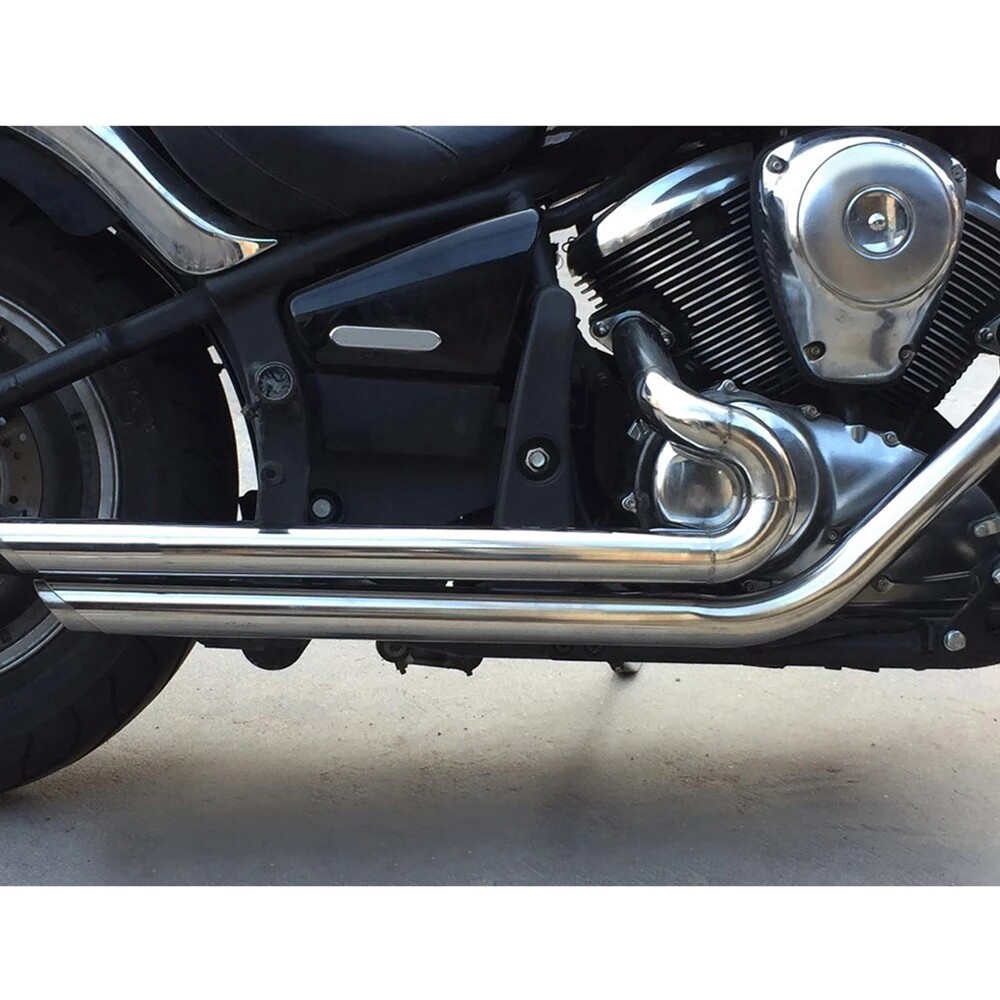 Shortshots Staggered Exhaust Pipes For Kawasaki Vulcan 900 VN900 Classic Custom